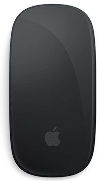 Мишка Apple Magic Mouse Multi-Touch Surface Black (MXK63ZM/A), Black, Офісна, Бездротова, 2, Bluetooth, Алюміній; скло, 113.5 &times; 57.1 &times; 21.6 мм, Симетричний, Лазерний