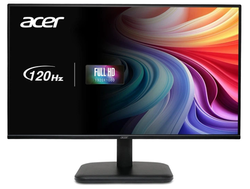 Монітор Acer 23.8" EK241YEbi (UM.QE1EE.G01) IPS Black 120Hz, Офіс, 1920&times;1080, 23.8", 120 Гц, IPS, W-LED, EK, 8 біт, 16:9, Регулювання кута нахилу, Плаский, HDMI, VGA, 100&times;100, Матове, 5 мс