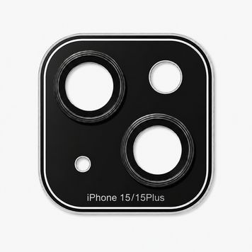 Скло BASIC Camera iPhone 15/15Plus Black, Black, Basic, iPhone 15, iPhone 15 Plus, 9H, Глянциве