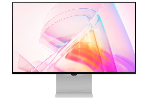 Монiтор Samsung 27" ViewFinity S90PC Silver (LS27C902PAZXUA) IPS, 5120&times;2880, 27", 60 Гц, IPS, W-LED, ViewFinity S90PC, 10 біт, 16:9, Кут нахилу 90 градусів; Регулювання кута нахилу; Регулювання висоти, Плаский, USB-C, USB Hub, Mini DisplayPort, 100&times;100, Матове, 5 мс