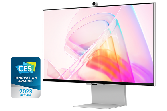Монiтор Samsung 27" ViewFinity S90PC Silver (LS27C902PAZXUA) IPS, 5120&times;2880, 27", 60 Гц, IPS, W-LED, ViewFinity S90PC, 10 біт, 16:9, Кут нахилу 90 градусів; Регулювання кута нахилу; Регулювання висоти, Плаский, USB-C, USB Hub, Mini DisplayPort, 100&times;100, Матове, 5 мс
