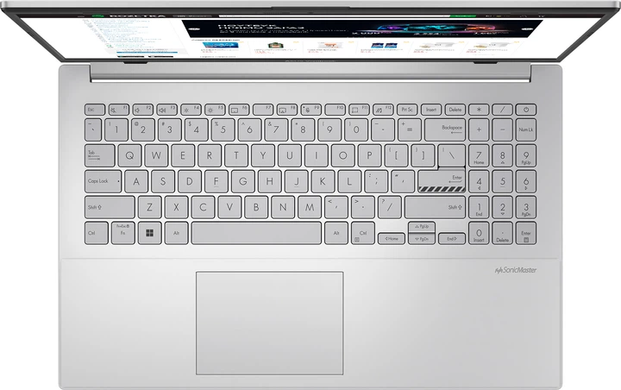 Ноутбук Asus Vivobook Go 15 E1504FA-BQ2838 (90NB0ZR1-M04KF0) Cool Silver, Vivobook Go 15, Офіс, Навчання, Ryzen 5 7520U, AMD Ryzen 5, 4, SSD, 512 ГБ, Інтегрована, AMD Radeon 610M, Інтегрована, LPDDR5, 16 ГБ, 5500 МГц, 15.6", 1920&times;1080, IPS, 250 ніт, 60 Гц, USB-A; USB-A; USB-C; HDMI, 42 Вт&middot;год