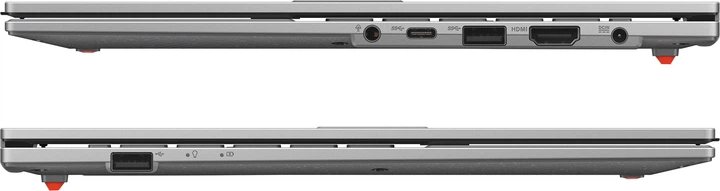 Ноутбук Asus Vivobook Go 15 E1504FA-BQ2838 (90NB0ZR1-M04KF0) Cool Silver, Vivobook Go 15, Офіс, Навчання, Ryzen 5 7520U, AMD Ryzen 5, 4, SSD, 512 ГБ, Інтегрована, AMD Radeon 610M, Інтегрована, LPDDR5, 16 ГБ, 5500 МГц, 15.6", 1920&times;1080, IPS, 250 ніт, 60 Гц, USB-A; USB-A; USB-C; HDMI, 42 Вт&middot;год