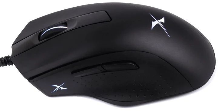 Миша Bloody X5 Max Black, Black, Ігрова, Дротова, 6, USB, 12000, 1.80 м, Пластик, 125 &times; 63 &times; 40 мм, Симетричний, Оптичний