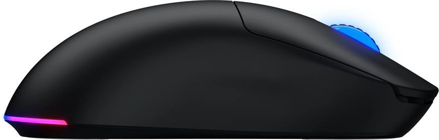Миша бездротова Hator Quasar 3 Wireless Black (HTM730), Ігрова, Бездротова, 5, USB; 2.4 ГГц; Bluetooth, 12000, Пластик, 125 &times; 64 &times; 40 мм, Симетричний, Оптичний