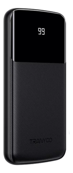 Power Bank Tranyoo T-D08 PD20W 10000mAh Black, 10 000 mAh, 20W, USB-C + Micro-USB, 2&times; USB-A + USB-C, Смартфони та планшети