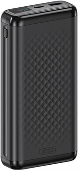 Power Bank XO PB309 22.5W 20000 mAh Black, 20 000 mAh, 22.5W, USB-C + Micro-USB, 2&times; USB-A + USB-C, Смартфони та планшети
