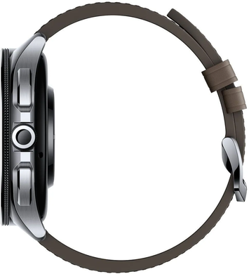 Смарт Годинник Xiaomi Watch 2 Pro BT Brown Leather Strap, 135-205 мм, 1.43", Моніторинг стресу, Альтиметр, Моніторинг сну, Підрахунок кроків, Watch 2 Pro, Android, 1-3 дні, AMOLED, Bluetooth, GPS, Wi-Fi, Магнітна зарядка, NFC, ЧСС, SpO2, Акселерометр, Гіроскоп, Барометр, Біоімпеданс, Кругла, 5 ATM