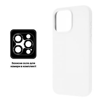 Накладка iPhone 13/14 TrendySkins Silicone Lens White