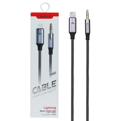AUX Tranyoo T-E15 3.5mm to Lightning 1m Gray