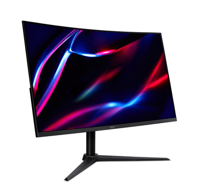 Монітор Acer 31.5" XZ320QUS3bmiiphx (UM.JX0EE.305) VA Black Curved 180Hz, Геймінг, 2560&times;1440, 31.5", 180 Гц, VA, W-LED, XZ, 8 біт, 16:9, Регулювання кута нахилу, Вигнутий, HDMI, DisplayPort, 3.5 мм audio, 100&times;100, Матове, 1 мс