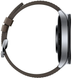 Смарт Годинник Xiaomi Watch 2 Pro BT Brown Leather Strap, 135-205 мм, 1.43", Моніторинг стресу, Альтиметр, Моніторинг сну, Підрахунок кроків, Watch 2 Pro, Android, 1-3 дні, AMOLED, Bluetooth, GPS, Wi-Fi, Магнітна зарядка, NFC, ЧСС, SpO2, Акселерометр, Гіроскоп, Барометр, Біоімпеданс, Кругла, 5 ATM