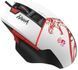 Миша Bloody W95 Ultra Naraka, Red/White, Ігрова, Дротова, 10, USB, 12000, 1.80 м, Пластик, 135 &times; 77 &times; 43 мм, Ергономічний для правої руки, Оптичний