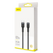 Кабель Baseus CATLKLF-G1 Type-C to Lightning Kevlar 20W 1m Black