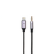 AUX Tranyoo T-E15 3.5mm to Lightning 1m Gray