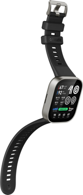 Смарт Годинник Amazfit Bip Max Silver, 140-210 мм, 2.07", Моніторинг стресу, Моніторинг сну, Підрахунок кроків, Bip Max, iOS + Android, 14+ днів, AMOLED, Bluetooth, GPS, Магнітна зарядка, ЧСС, SpO2, Акселерометр, Гіроскоп, Прямокутна, 5 ATM