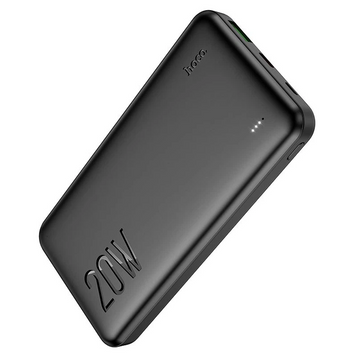 Power Bank Hoco J87 Tacker 20W/QC3.0 10000mAh Black, 10 000 mAh, 20W, USB-C + Micro-USB, 2&times; USB-A + USB-C, Смартфони та планшети