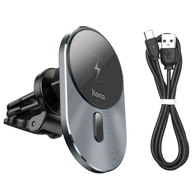 Автотримач Hoco CA91 MagSafe 15W Gray