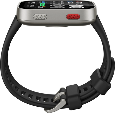 Смарт Годинник Amazfit Bip Max Silver, 140-210 мм, 2.07", Моніторинг стресу, Моніторинг сну, Підрахунок кроків, Bip Max, iOS + Android, 14+ днів, AMOLED, Bluetooth, GPS, Магнітна зарядка, ЧСС, SpO2, Акселерометр, Гіроскоп, Прямокутна, 5 ATM