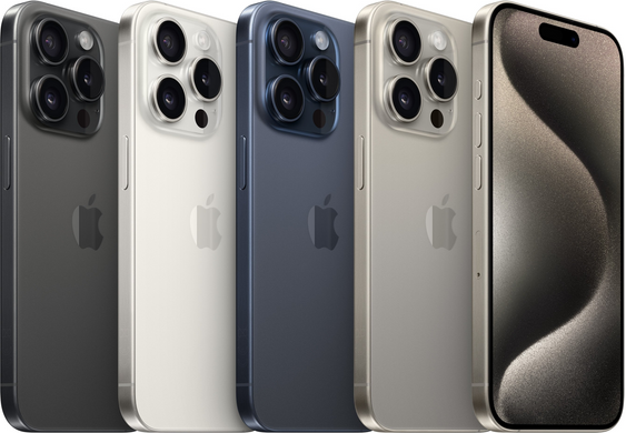 Смартфон Apple iPhone 15 Pro (MTUW3) 128GB Black Titanium