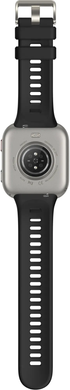 Смарт Годинник Amazfit Bip Max Silver, 140-210 мм, 2.07", Моніторинг стресу, Моніторинг сну, Підрахунок кроків, Bip Max, iOS + Android, 14+ днів, AMOLED, Bluetooth, GPS, Магнітна зарядка, ЧСС, SpO2, Акселерометр, Гіроскоп, Прямокутна, 5 ATM