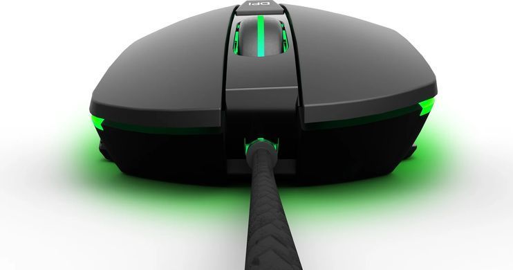 Миша GamePro Nitro GM365 Black, Black, Ігрова, Дротова, 7, USB, 6400, 1.50 м, Пластик, 130 &times; 70 &times; 40 мм, Ергономічний для правої руки, Оптичний