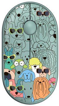 Миша бездротова 2E MF300 Pets Dogs Silent WL BT Green, Yellow