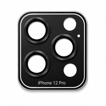 Скло BASIC Camera iPhone 12Pro Black, Black, Basic, iPhone 12 Pro, 9H, Глянциве