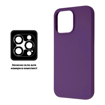 Накладка iPhone 14Pro Max TrendySkins Silicone Lens Dark Purple