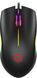 Миша GamePro GM117 Black, Black, Ігрова, Дротова, 3, USB, 1200, 1.45 м, Пластик, 122 &times; 65 &times; 38 мм, Симетричний, Оптичний
