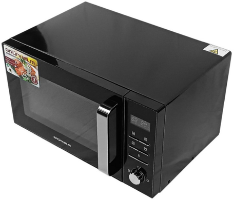 Мікрохвильова піч GRUNHELM 23MX930-GB 23Л 900 Вт Чорний, Соло, Розігрів; Розморожування; Приготування; Автоприготування, 23 л
