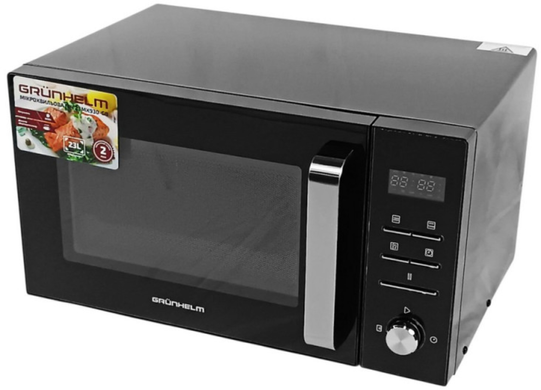 Мікрохвильова піч GRUNHELM 23MX930-GB 23Л 900 Вт Чорний, Соло, Розігрів; Розморожування; Приготування; Автоприготування, 23 л