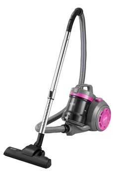 Пилосос Контейнер First FA-5547-4-PU 800W Black/Purple, Контейнер, Суха, 800 Вт, Підлогова щітка, Щілинна насадка, Насадка для меблів, 1, 1.5 л, HEPA, до 80 дБ