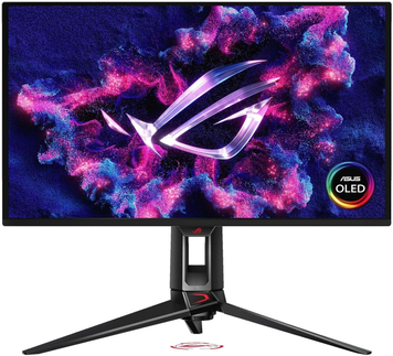 Монiтор Asus 27" ROG Swift PG27UCDM (90LM0B30-B01971) OLED Black 240Hz, Геймінг, 3840&times;2160, 27", 240 Гц, OLED, OLED, ROG Swift, 10 біт, 16:9, Кут нахилу 90 градусів; Регулювання кута нахилу; Регулювання висоти, Плаский, HDMI, DisplayPort, 3.5 мм audio, 100&times;100, Матове, 0.03 мс