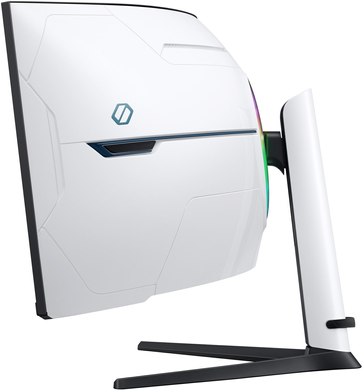 Монітор Samsung 57" Odyssey Neo G9 G95NC (LS57CG952NZXUA) Black/White Curved VA 240Hz, 7680&times;2160, 57", 240 Гц, VA, W-LED, Odyssey Neo G9, 10 біт, 32:9, Регулювання кута нахилу; Регулювання висоти, Вигнутий, DisplayPort, 3.5 мм audio, USB Hub, 3&times;HDMI, 100&times;100, Матове, 1 мс
