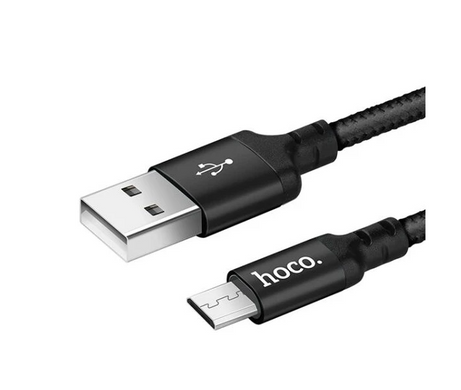 Кабель Hoco X14 MicroUSB 2m Black