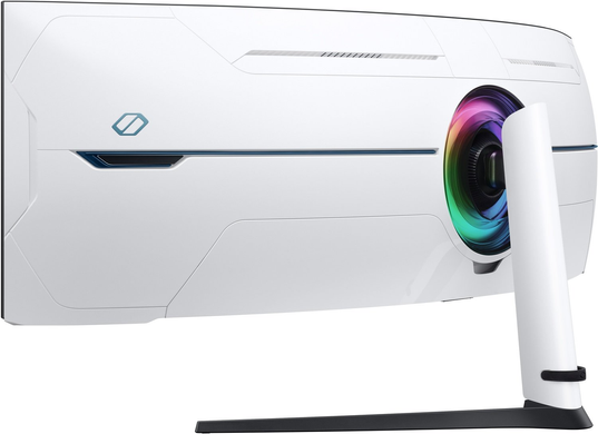 Монітор Samsung 57" Odyssey Neo G9 G95NC (LS57CG952NZXUA) Black/White Curved VA 240Hz, 7680&times;2160, 57", 240 Гц, VA, W-LED, Odyssey Neo G9, 10 біт, 32:9, Регулювання кута нахилу; Регулювання висоти, Вигнутий, DisplayPort, 3.5 мм audio, USB Hub, 3&times;HDMI, 100&times;100, Матове, 1 мс