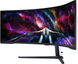 Монітор Samsung 57" Odyssey Neo G9 G95NC (LS57CG952NZXUA) Black/White Curved VA 240Hz, 7680&times;2160, 57", 240 Гц, VA, W-LED, Odyssey Neo G9, 10 біт, 32:9, Регулювання кута нахилу; Регулювання висоти, Вигнутий, DisplayPort, 3.5 мм audio, USB Hub, 3&times;HDMI, 100&times;100, Матове, 1 мс