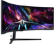 Монітор Samsung 57" Odyssey Neo G9 G95NC (LS57CG952NZXUA) Black/White Curved VA 240Hz, 7680&times;2160, 57", 240 Гц, VA, W-LED, Odyssey Neo G9, 10 біт, 32:9, Регулювання кута нахилу; Регулювання висоти, Вигнутий, DisplayPort, 3.5 мм audio, USB Hub, 3&times;HDMI, 100&times;100, Матове, 1 мс