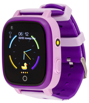 Дитячий смарт-годинник AmiGo GO005 4G WIFI Thermometer Purple