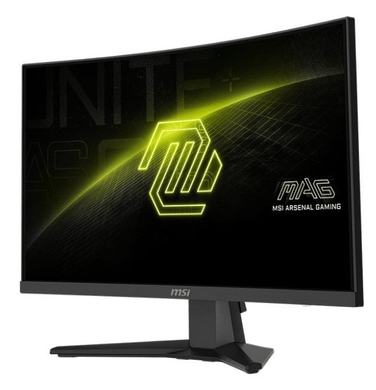 Монітор MSI 23.6" MAG 242C VA Black Curved 180Hz, Геймінг, 1920&times;1080, 23.6", 180 Гц, VA, W-LED, MAG, 8 біт, 16:9, Кут нахилу 90 градусів; Регулювання кута нахилу; Регулювання висоти, Вигнутий, 3.5 мм audio, HDMI, DisplayPort, 100&times;100, Матове, 1 мс