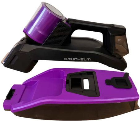 Пилосос миючий ручний GRUNHELM GAWVC-06 HBV Black, Контейнер, Суха, Волога, 600 Вт, Підлогова щітка, Щілинна насадка, 0.5 л, Губчастий фільтр, до 80 дБ