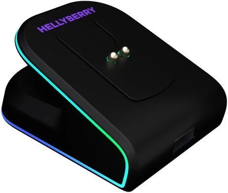 Миша бездротова Hator Hellyberry HM47 Pro Wireless Black/Violet Gradient (HM47PRO_black_violet), Violet, Ігрова, Бездротова, 6, USB; 2.4 ГГц; Bluetooth, 26000, Пластик, 124 &times; 63 &times; 40 мм, Симетричний, Оптичний