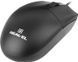 Миша REAL-EL RM-210 Black, Black, Офісна, Дротова, 3, USB, 1000, 1.50 м, Пластик, 115 &times; 55 &times; 38 мм, Симетричний, Оптичний