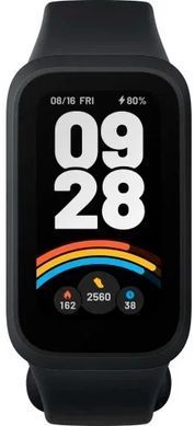Фітнес Браслет Xiaomi Smart Band 9 Active Black (Serial), Black, 135-215 мм, 1.47", Моніторинг стресу, Моніторинг сну, Підрахунок кроків, Smart Band 9 Active, iOS + Android, 14+ днів, TFT, Bluetooth, Магнітна зарядка, ЧСС, SpO2, Акселерометр, Прямокутна, 5 ATM