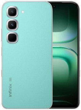 Смартфон Infinix Hot 70 Pro (X6896) 8/256Gb Mirage Green, Green, Hot 70 Pro 5G+, 256 ГБ, 8 ГБ, 6" - 6.99", Є, 2, 5G, 5001 - 6000 mAh, 50 Мп, IP68, 2344 x 1080