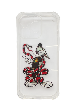 Накладка iPhone 14Pro Max Corner 0.8 Bugs Bunny Clear
