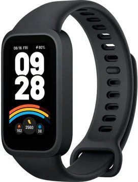 Фітнес Браслет Xiaomi Smart Band 9 Active Black (Serial), Black, 135-215 мм, 1.47", Моніторинг стресу, Моніторинг сну, Підрахунок кроків, Smart Band 9 Active, iOS + Android, 14+ днів, TFT, Bluetooth, Магнітна зарядка, ЧСС, SpO2, Акселерометр, Прямокутна, 5 ATM