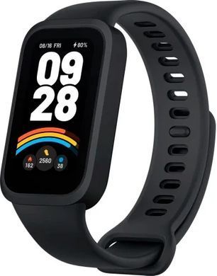 Фітнес Браслет Xiaomi Smart Band 9 Active Black (Serial), Black, 135-215 мм, 1.47", Моніторинг стресу, Моніторинг сну, Підрахунок кроків, Smart Band 9 Active, iOS + Android, 14+ днів, TFT, Bluetooth, Магнітна зарядка, ЧСС, SpO2, Акселерометр, Прямокутна, 5 ATM