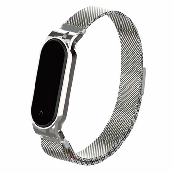 Ремінець Xiaomi Mi Band 5/6 Milanese Silver
